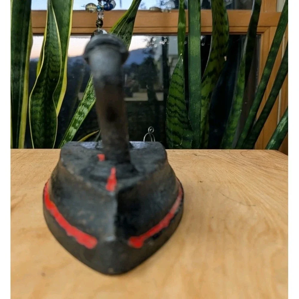 Vintage Wrought Iron Clothes Iron Door Stop